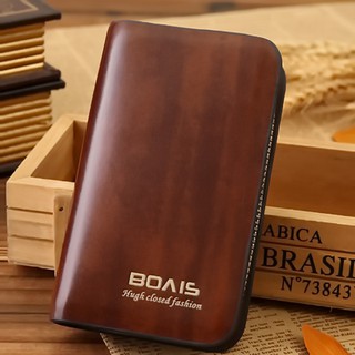 Fin 1 กระเป๋าใส่กุญแจ กระเป๋าใส่พวงกุญแจ Key Wallet BOVI 1530 - Brown