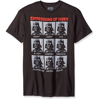 เสื้อยืดผู้ชายแฟชั่น Star Wars The Many Expressions Of Darth Vader Mens T-shirt t shirt men cotton เสื้อยืดผู้ชายสามารถ