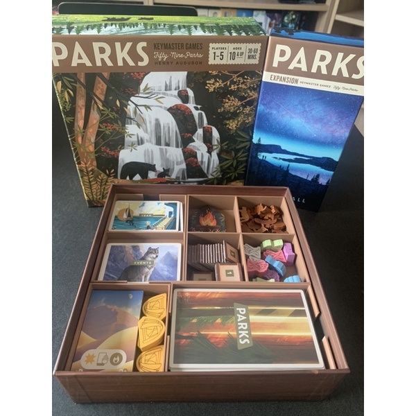 plastic-parks-board-game-nightfall-expansion-organizer-กล่องจัดเก็บอุปกรณ์สำหรับเกมพาร์คส-และภาคเสริม