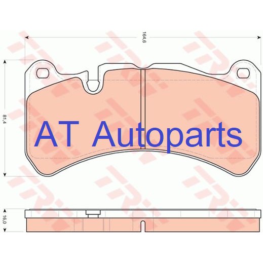 ผ้าเบรคชุดหน้า-benz-clk-class-w209-clk63amg-6-2l-2006-2009-gdb1739-trw-ราคาขายต่อชุด