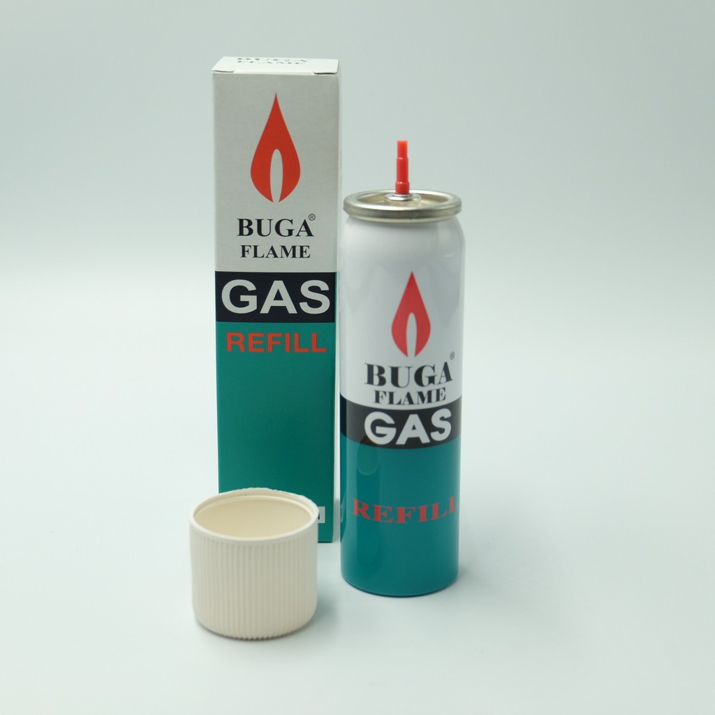 ภาพสินค้าแก๊สกระป๋อง บูก้า Buga แก๊สเติมไฟแช็ค BUGA FLAME GAS refill เติมไฟแช็ค จากร้าน tonymart บน Shopee ภาพที่ 3