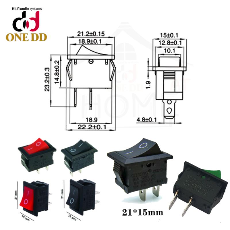 สวิตช์-2-ขา-ขนาดเล็ก-ไม่มีไฟ-220v