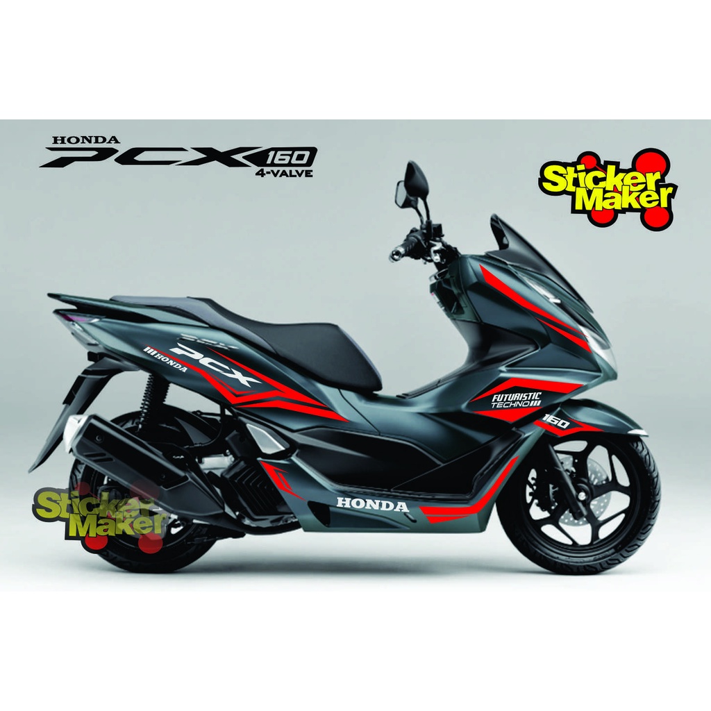 Honda PCX NEW 160 Body Cutting Sticker, new 2021 PCX Sticker (CODE002 ...