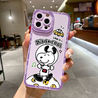 Compatible With iphone 11 Pro MAX X XS XR เข้ากันได้ เคสไอโฟน สำหรับ Cartoon Snoopy Dog เคส เคสโทรศัพท์ เคสมือถือ Shockproof Case Back Cover Protective TPU Shell