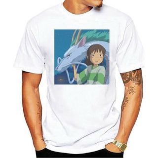 เสื้อยืด Spirited Away 2022 Studio Ghibli Hayao Miyazaki แอนิเมชั่น tops tee ชุดลำลองเสื้อยืดอินเทรนด์