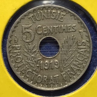 No.60712 ปี1919 ตูนิเซีย 5 CENTIMES เหรียญสะสม เหรียญต่างประเทศ เหรียญเก่า หายาก ราคาถูก
