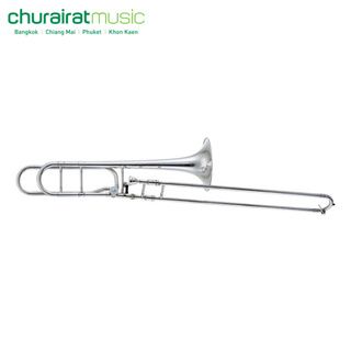Trombone (Bb/F Tenor Bass) Custom TB-40 Silver ทรอมโบน by Churairat Music