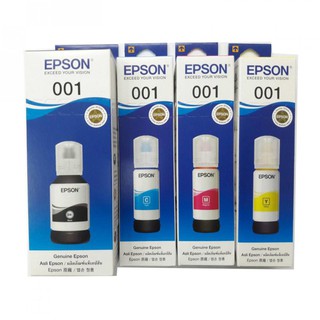 Epson 001 Bk , C , M , Y แท้ 100% ประกันศูนย์