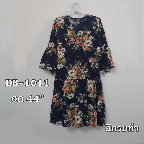 เดรสสาวอวบ-ไซส์ใหญ่-bigsize-เดรสลายดอก-อกไขว่