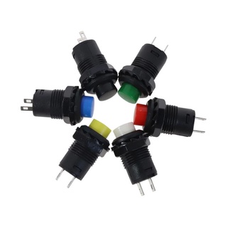 ได้3ตัว สวิตซ์กดติดปล่อยดับ กดติดกดดับ Pushbutton Switches DS228 DS428 12Mm OFF- ON Push ปุ่ม3A /125VAC DS-228 DS-428