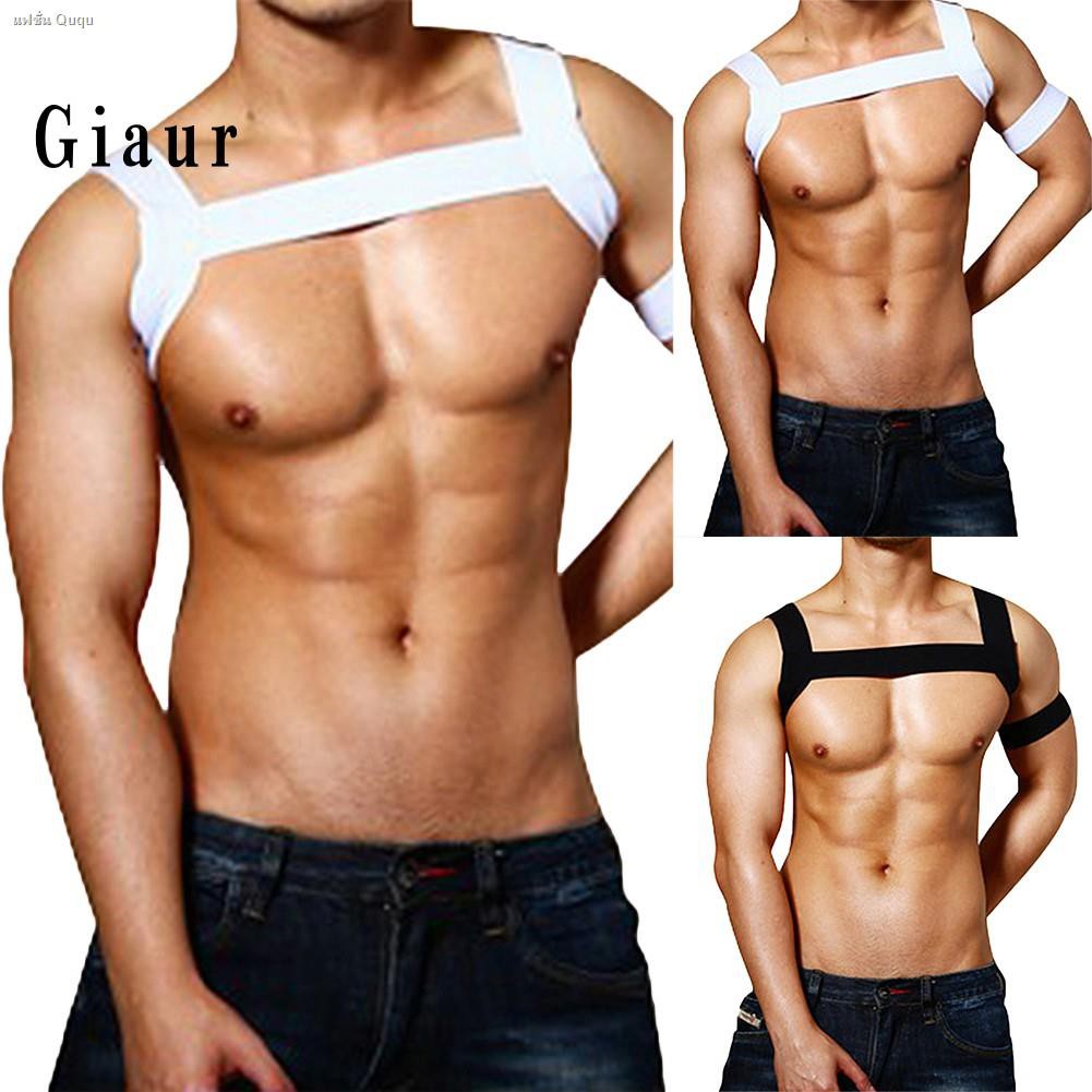 giaur-สายรัดหน้าอกไนล่อนเซ็กซี่สําหรับผู้ชาย