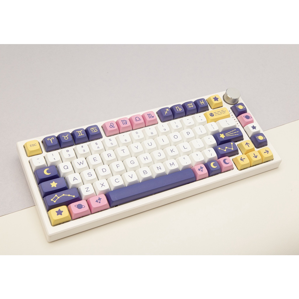132 คีย์ Astrology Keycaps XDA Profile Constellation Space PBT Dye Sub ...