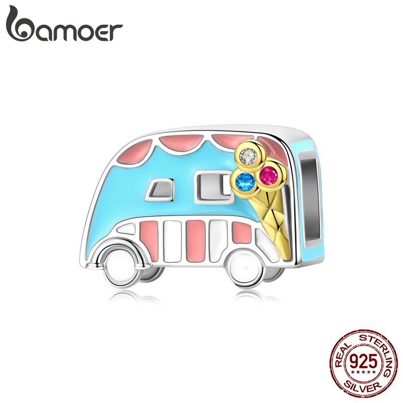 bamoer-ที่มีสีสันไอศครีมรถเสน่ห์เหมาะสำหรับ-925-เงินกำไลข้อมือ-diy