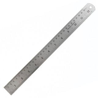 ไม้บรรทัดฟุตเหล็ก 12 นิ้ว sck  Metal ruler 12 inches sck