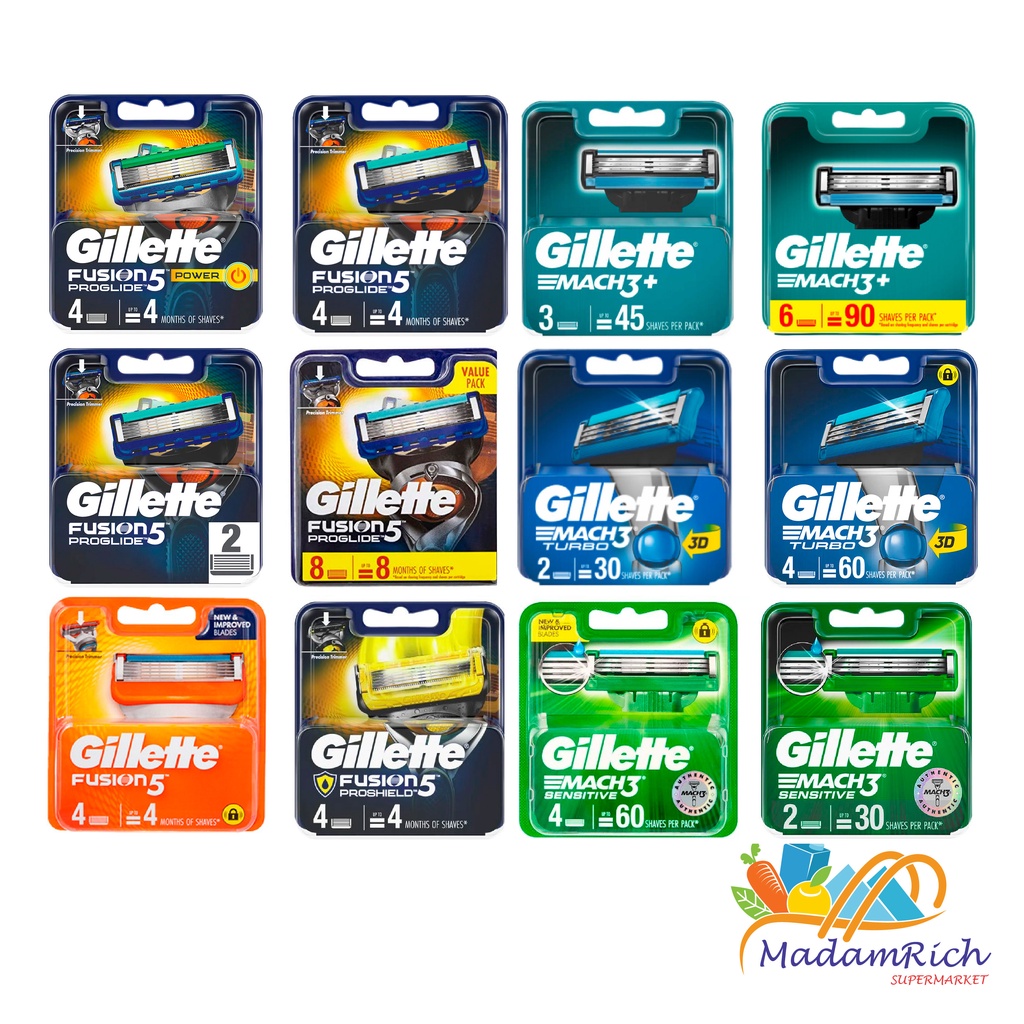 ภาพหน้าปกสินค้า(ของแท้ )Gillette Fusion/Gillette Mach3/Gillette SkinGuard ยิลเลตต์ ฟิวชั่น/ยิลเลตต์ มัททรี ใบมีดโกนฟิวชั่น
