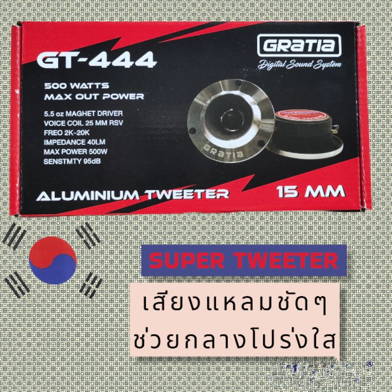 ลำโพงเสียงแหลมจานgratia-super-twitterเสียงแหลมใส