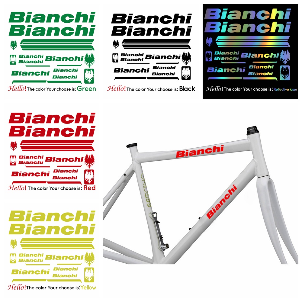 bianchi-สติกเกอร์รูปลอกสำหรับจักรยานเสือภูเขา-จักรยานเสือหมอบ