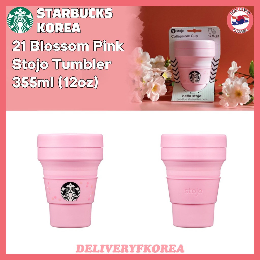 starbucks-แก้ว-starbucks-แท้-แก้วน้ำ-starbucks-korea-21-blossom-pink-stojo-tumbler-355ml-12oz-แก้วน้ำทัมเบลอร์