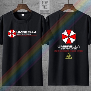 เสื้อยืดผ้าฝ้าย พิมพ์ลาย Resident Umbrella Corp Pharmaceuticals Company สําหรับผู้ชาย DF12HJ45331