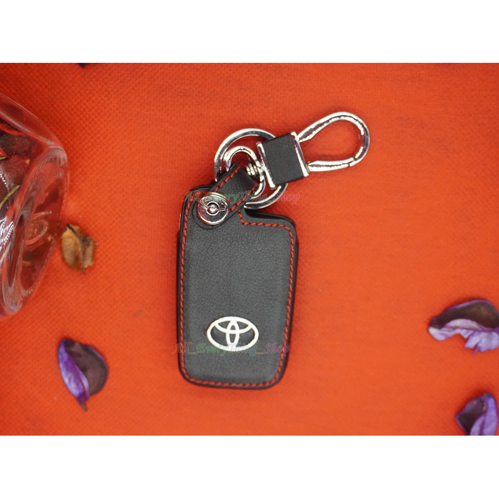 ซองหนังกุญแจรถยนต์-ซองหนังแท้-ซองรีโมท-เคสกุญแจหนังแท้-toyota-camyr-hybrid-altis-top