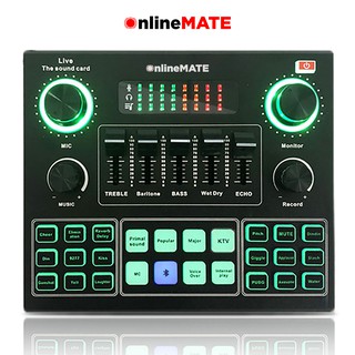 ภาพหน้าปกสินค้าMixer ไลฟ์สด ต่อโทรศัพท์ OnlineMate ของแท้ ใส่เพลง ใส่เอฟเฟ็ค - Sound Card ที่เกี่ยวข้อง