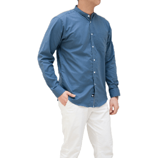 โปรโมชั่น : โค้ด12% 12DD910 เสื้อคอจีน แขนยาว - A MAN LAB เสื้อเชิ้ตแขนยาว ผู้ชาย ทำงาน สีขาว คอจีน