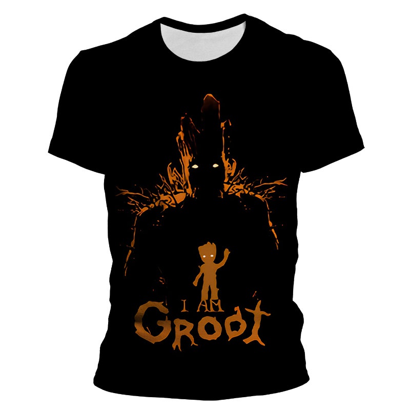 ใหม่-เสื้อยืดลําลอง-แขนสั้น-คอกลม-พิมพ์ลายดิสนีย์-guardians-of-the-galaxy-groot-3d-แฟชั่นฤดูร้อน-สําหรับผู้ชาย-ผู้หญิง