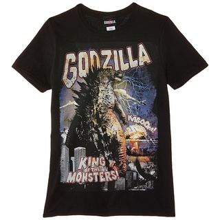 เสื้อยืดผ้าฝ้ายพิมพ์ลาย Yuanl5 [พร้อมส่ง] เสื้อยืดผ้าฝ้าย 100% พิมพ์ลาย Godzilla พลัสไซซ์ ของขวัญคริสต์มาส สําหรับผู้ชาย