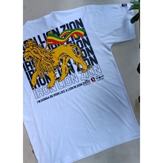 เสื้อยืด พิมพ์ลาย Iron lion zion Bob Marley reggae rasta