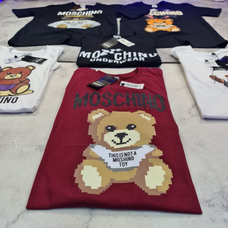 ผ้าฝ้าย-100-เสื้อยืด-moschino-พรีเมี่ยม-สําหรับทุกเพศs-3xl