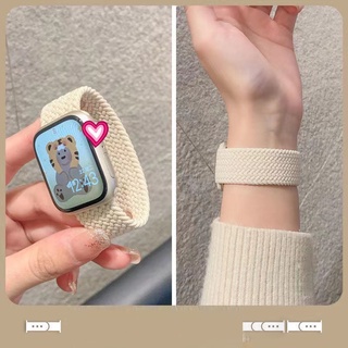 ภาพหน้าปกสินค้าสายนาฬิกาข้อมือไนล่อนถัก สําหรับ Apple Watch band 45 41 44 มม. 40 มม. 45 มม. 41 มม. 42 38 มม. iWatch series 7 6 SE 5 2022 ที่เกี่ยวข้อง