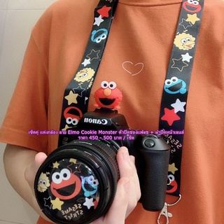 ฝาปิดหน้าเลนส์และตัวปิดช่องแฟลช ลาย Elmo Cookie Monster