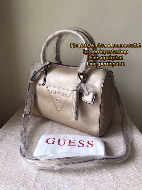 guess-ทรง-speedy-ของแท้มือหนึ่ง-ของใหม่มีถุงผ้า-หนัง-saffiano-สวยหรู-สายยาวปรับถอดได้