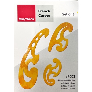 French Curves ชุดวาดเส้นโค้ง Isomars FC03