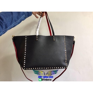 Valentino reversible handbag foldable large shopping tote traveling luggage bag