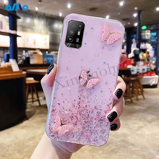 เคสโทรศัพท์มือถือลายผีเสื้อสําหรับ OPPO reno 10 A18 A16 Reno6 Pro 5G Reno6 5G Reno6 Z A54 A94 A15 Reno5 5G Find X3 Pro