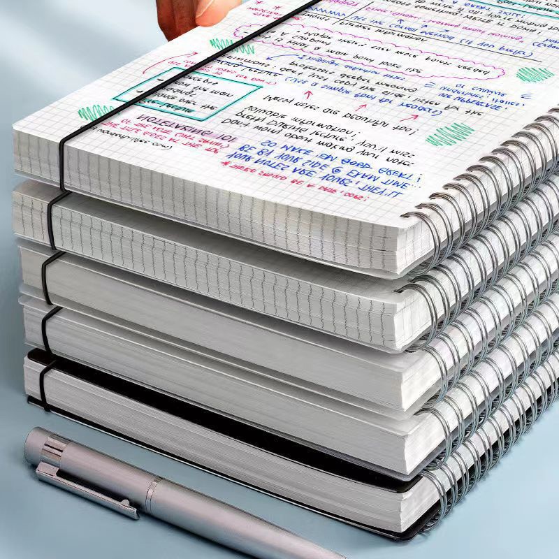 สมุดโน๊ตแบบเรียบๆ-สำหรับนักศึกษา-สมุดบัญชี-เครื่องเขียน-เครื่องใช้สำนักงานธุรกิจ-notepad-a5-a6-b5-งาน-soft-copy