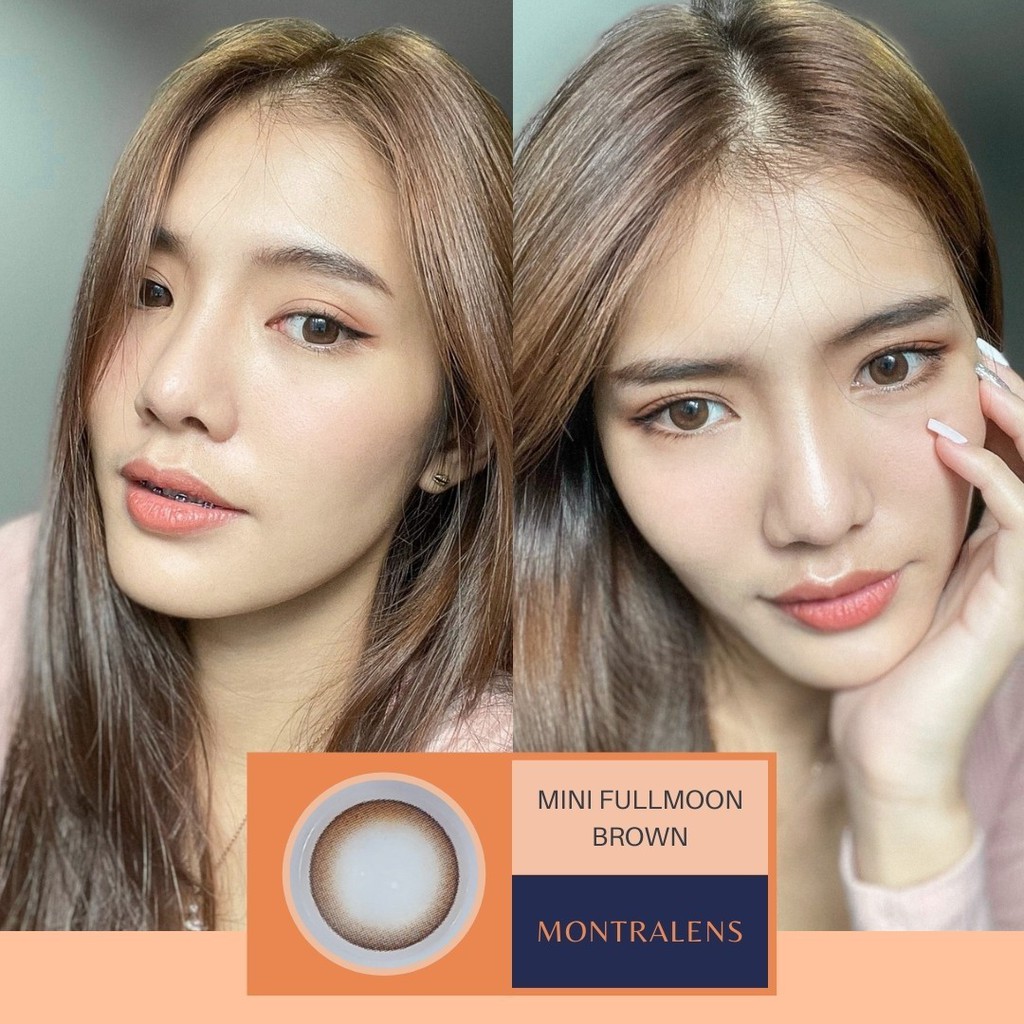 คอนแทคเลนส์-mini-fullmoon-brown-gray-montra-ขนาดมินิ