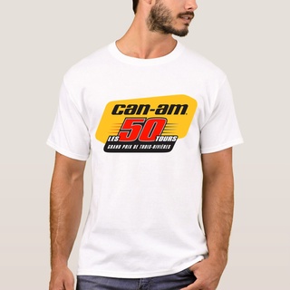 เสื้อยืดผ้าฝ้ายพิมพ์ลายคลาสสิก พร้อมส่ง เสื้อยืดแขนสั้น พิมพ์ลาย Can Am 50 Tours Off Road Brp หลากสี สําหรับผู้ชาย และผู