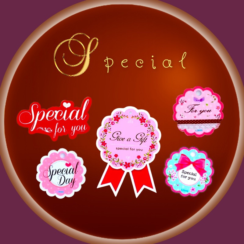 แพ็ค-5-ชิ้น-tag-special-gift-วันพิเศษ-ของขวัญ