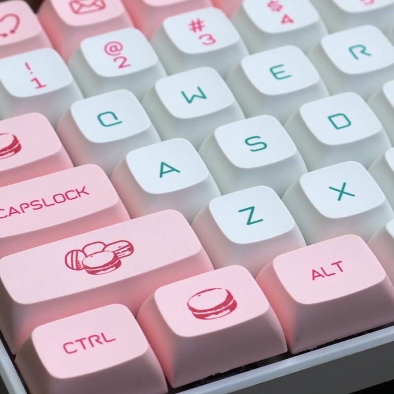 ชุดปุ่มคีย์แคป Macaroon Keycap PBT Thick 143ปุ่ม | Shopee Thailand