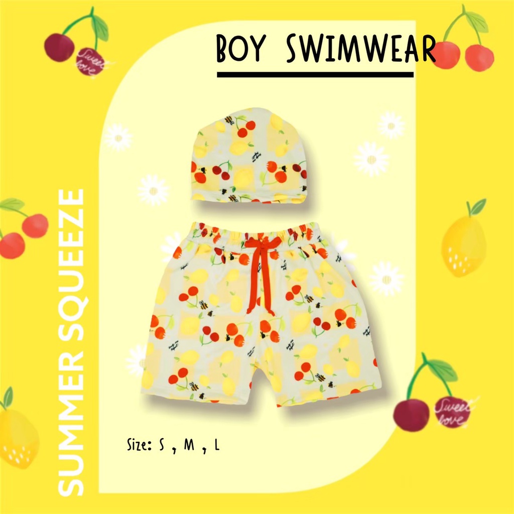 21august-baby-summer-squeeze-boy-swimwear-yellow-ชุดว่ายน้ำเด็กผู้ชาย-สีเหลือง