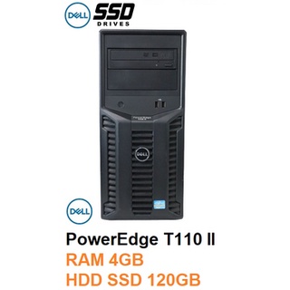 ภาพหน้าปกสินค้าDell PowerEdge T110 II Intel Xeon E3-1220 V2  3.10GHz /RAM 4GB /HDD SSD 120GB /DVD-RW ที่เกี่ยวข้อง
