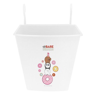 ตะกร้าใส่ของในครัว ตะกร้าใส่ของอเนกประสงค์มีหูแขวน WE BARE BEARS 5146 สีขาว อุปกรณ์จัดเก็บในครัว ห้องครัว อุปกรณ์ STORAG