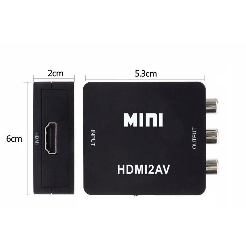 ภาพสินค้าMini ตัวแปลงสัญญาณ HDMI to AV Converter HD 1080PHDMI จากร้าน lctcomputer2017 บน Shopee ภาพที่ 3