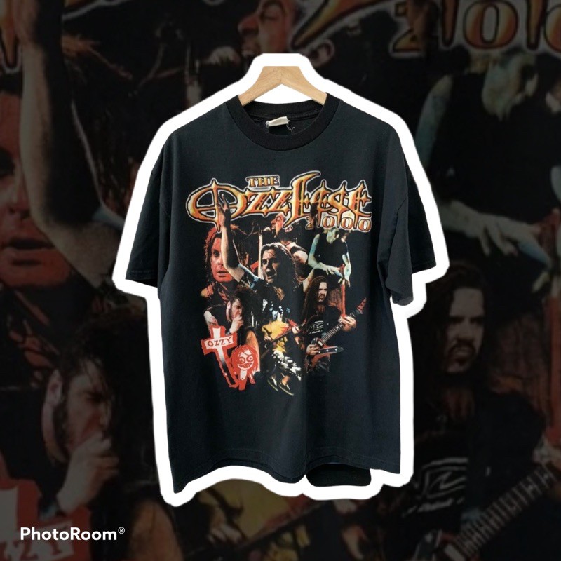 เสื้อยืดผ้าฝ้ายพิมพ์ลายขายดี-ปิดการขายจากต่างประเทศ-ultra-rare-vintage-the-ozzfest-2000-s-t-shirt-pre-order