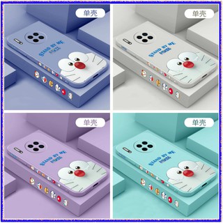 Doraemon cartoon 🔥 เคส OPPO A15 A15S A72 A95 A55 A52 A92 A53 2020 A32 A9 2020 A5 2020 A92S A91 F11 soft case  phone เคสโทรศัพท์ขอบตรงลายดอกไม้ย้อนยุค