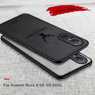 Classic Deer Cloth Fabric Phone Cover For Huawei Nova 9 SE Case Hauwei Huawey Nova9 9SE Nova9SE Soft Shockproof Bumper Coque