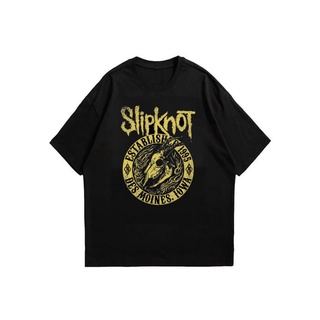 เสื้อยืดพิมพ์ลายแฟชั่น เสื้อยืดพรีเมี่ยม ลาย SLIPKNOT สไตล์วินเทจ สําหรับผู้ชาย และผู้หญิง