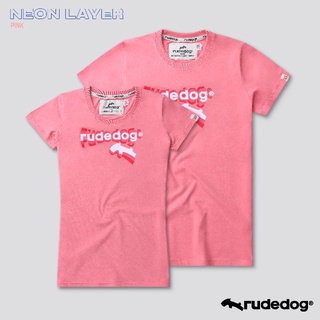 Rudedog เสื้อยืดแขนสั้นชาย/หญิง รุ่น Neon สีชมพู (ราคาต่อตัว)